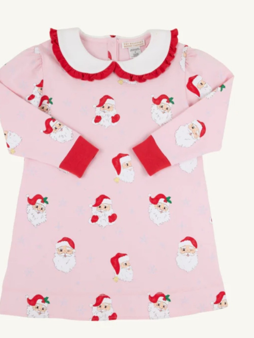 MAUDES RUFFLE CASSIDY COMFY CREWNECK DRESS DEAR SANTA